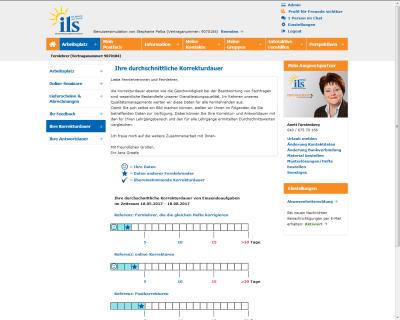 Screenshot ILS-Fernlehrerarbeitsplatz